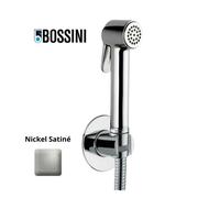 Ensemble douchette avec support et flexible en laiton 125 cm Paloma-Brass Nickel satiné - Bossini CA2001B094