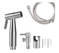 Ensemble douchette WC - VENTCY - flexible 1,5 m - Inox lissé - Economie d'eau - Argent
