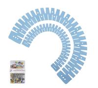 Ensemble D'ourlet En Silicone Flexible En 2 Pièces Pour Les Projets De Manière Transparente Règle Résistante À La Avec Un Outil D'assouissement Flexible Trou Mesure