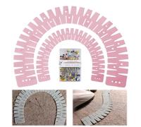 Ensemble D'ourlets En Silicone Flexible De 2 Pièces Pour Des Projets Couture Transparents Règle Résistante À La Avec Trou Mesure Antidérapant Guide Couture Réglable Avec Doubles Trous