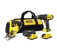 Ensemble d'outils 18V - STANLEY - V20 SFMCD711+SFMCS600 - 2x2 0Ah - Sans fil - Technologie V20