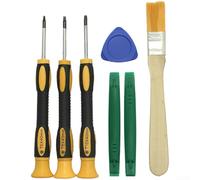 Ensemble d'outils 7 en 1 pour démonter les manettes de console de jeu avec embouts T6 T8 et têtes de tournevis magnétiques et accessoires de levier (A)