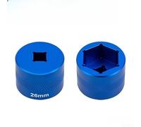 Ensemble d'outils à douille en aluminium 7 tailles 20-32 mm (26 mm) | Construction idéale pour l'entretien du VTT, comprend des douilles de 20, 24, 26, 27, 28, 30, 32 mm