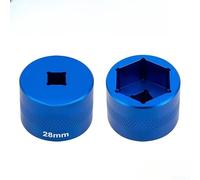 Ensemble d'outils à douille en aluminium 7 tailles 20-32 mm (28 mm) | Construction idéale pour l'entretien du VTT, comprend des douilles de 20, 24, 26, 27, 28, 30, 32 mm
