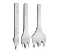 Ensemble d'outils à Griffes de Poinçon en Acier 2/5/10, Ensemble de Ciseaux à Couture de Laçage pour l'artisanat du Cuir (Espacement 3,38 mm)