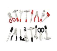 Ensemble D'outils À Main En Métal, Échelle 1:12, 8 Pièces, Accessoires De Maison De Poupées De Bonne Qualité