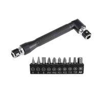 Ensemble d'outils Allen à double extrémité 110 mm de type L comprenant 10 embouts polyvalents pour l'entretien de la maison