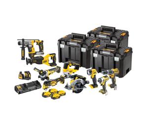 Ensemble d'outils combinés sans fil et sans balais DeWalt 18 V/4 x 5,0 Ah DCK1012P4T