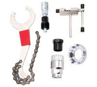 Ensemble d'outils compacts pour vélo avec manivelles, bras et séparateurs de chaîne pour réparation mécanique de vélos, extracteur de volant d'inertie professionnel
