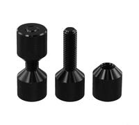 Ensemble d'outils d'alignement de bride à deux trous, construction en aluminium 6061 avec finition oxyde noir, aligneur de bride de tuyau ergonomique pour tuyaux Asme de 68 kg de 1,27 à 35,6 cm, tuyau