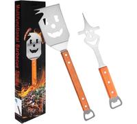 Ensemble d'outils de barbecue multifonction - 2 pièces - Kit de barbecue avec fourchette et scie - Accessoires de barbecue d'extérieur de qualité supérieure dans une boîte cadeau - Cadeau surprise