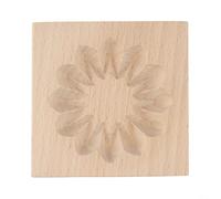 Ensemble d'outils de boulangerie en bois avec emporte-pièce et presse pour gaufrage de gâteaux 3D et applications de façonnage de pâte (flocon de neige)