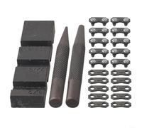 Ensemble d'outils de brise-chaîne compact pour chaîne de tronçonneuse 325 058 avec aiguille de rivetage, base et maillon maître