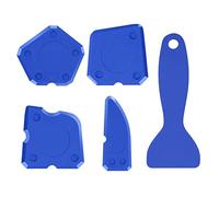 Ensemble d'outils de calfeutrage 4 pièces avec 1 grattoir de nettoyage, outil de calfeutrage en silicone, kit de remplissage de colle à verre, convient pour la cuisine, le sol, le cadre de porte