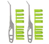 Ensemble d'outils de calfeutrage 9 en 1 en silicone avec 2 poignées et 18 têtes de racloir pour joints de sol de fenêtre de salle de bain, cuisine, fenêtre