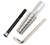 Ensemble d'outils de calibrage de bagues en acier inoxydable de 7 tailles de 18,8 à 24,3 mm ou 0,74 à 2,4 cm, équipement de taille de bijoux avec llen et tige d'extension pour bijoutiers et