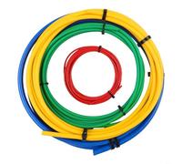 Ensemble d'outils de cintrage en plastique pour tuyaux en cuivre avec ressorts à code couleur pour tubes de 1/4, 3/8, 1/2 et 5/8", y compris des bandes PE de 4 mètres de long pour travaux de