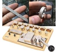Ensemble d'outils de cintreuse de bagues pour la fabrication de bijoux, machine à cintrer de bagues de 6 tailles, outils de réparation de bijoux pour la création de boucles d'oreilles et de bagues de