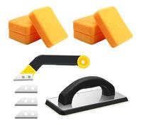 Ensemble D'outils De Coulis Pratiques 11 Pièces avec Flotteur en Caoutchouc Moulé Et Éponges pour Les Travaux Professionnels Carrelage Et Réparation Coulis Convivial