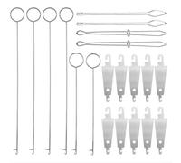 Ensemble d'outils de couture 20 pièces avec cordon de serrage, crochets et guides de fils