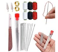 Ensemble d'outils de couture 37 pièces, kit de couture multifonction pour débutants, aiguilles portables, outils de réparation manuelle pour les amateurs de bricolage professionnels