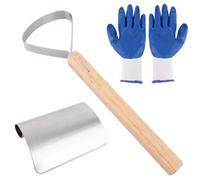 Ensemble D'outils de Décharnage et Grattage des Peaux, Kit de Tannage du Cuir Taxidermie en Acier Inoxydable avec Gants pour le Traitement Peaux la Fabrication du Cuir et Manipulation Fourrures