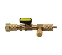 Ensemble d'outils de démontage de noyau de valve CVC pour climatisation R410A R22 R134A R32, cuivre double port 6,35 mm, 5/16" SAE Remover Installer avec 20 noyaux