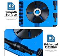 Ensemble d'outils de démontage de roue de courroie de distribution 29 pièces pour équilibreur harmonique et poulie d'entraînement avec étui de transport organisé