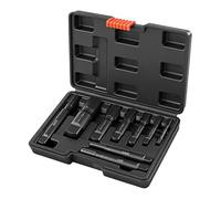 Ensemble d'outils de démontage de tuyaux en acier avec boîte de rangement pour l'entretien des extracteurs endommagés - Réparateur de filetage professionnel