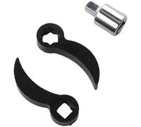 Ensemble d'outils de démontage d'essieu en acier au carbone Principe de levier pour le démontage de demi-arbre dans l'entretien du véhicule 2 outils et tige d'extension Kit professionnel compact (D)