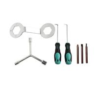 Ensemble d'outils de démontage pour machines à laver 7 pièces avec clé en acier au chrome vanadium, poignée ABS 8/10/12 mm, tournevis, rétracteurs et sac de rangement pour un entretien efficace de la