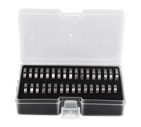 Ensemble d'outils de dimensionnement d'anneau en acier inoxydable de 34 pièces, outils de jauge d'anneau réutilisables portables