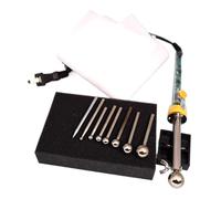 Ensemble d'outils de fabrication de fleurs en tissu, fer à souder à température réglable de 200 à 450 ℃, 8 pointes en acier inoxydable, bricola,Robuste et stable