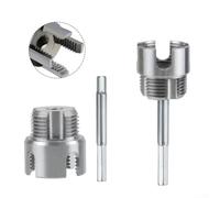 Ensemble d'outils de filetage professionnel pour créer des filetages de tuyaux internes et externes, prend en charge 12 et 34 tailles de tuyau, construction en acier au carbone pour une utilisation