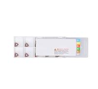Ensemble d'outils de fraisage de tour à lame en carbure pour un travail efficace en acier inoxydable (WCMX040208FX)