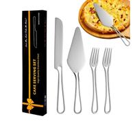 Ensemble d'outils de fromage en acier inoxydable - Spatule à fromage, rabot et fourchettes - Coupe-fromage pour mariage, potluck, dîner aux chandelles, fête