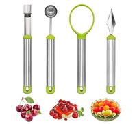 Ensemble d'outils de fruits 4 pièces ensemble de couteaux à découper les fruits outils de fruits en acier inoxydable ensemble d'ustensiles de cuisine bricolage salade de fruits