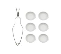 Ensemble d'outils de fusion comprenant des plats résistants à la chaleur et une pince solide avec poignée de pince fouet adaptée pour le traitement du métal Tasse de fusion des métaux rares