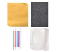 Ensemble d'outils de gaufrage sur feuille métallique - Feuilles d'aluminium à double face, support d'art créatif, kit de gravure éducative, design sur feuille réutilisable | B