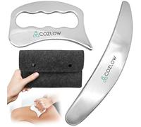 Ensemble d'outils de grattage musculaire Cozlow 2-en-1 - Outils de massage pour grattage cutané pour la thérapie IASTM - Gua Sha des tissus profonds pour la mobilisation des tissus mous