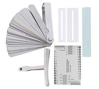 Ensemble d'outils de guitare comprenant des protections de touche de règle d'action de corde de jauge de rayon de ponceuse convient à la mesure et au réglage de la guitare électrique, de la basse, du