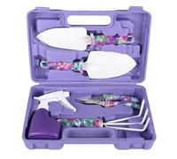 Ensemble d'outils de Jardin de 5 pièces, Comprenant Un râteau et des pelles de cultivateur, des Ciseaux à Branches avec Bombe aérosol, pour la Plantation intérieure et extérieure,