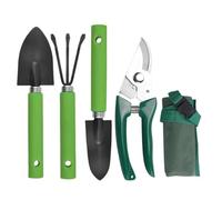 Ensemble d'outils de jardin manuels, accessoires de jardin ergonomiques en métal - Outils de jardin portables en acier inoxydable pour tailler les arbres et desserrer le sol