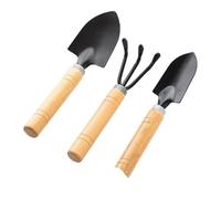 Ensemble d'outils de Jardinage 3 pièces for la Culture légumes, Fleurs et Plantes succulentes en Pot, Comprenant Une Pelle, Un râteau bêche(Thick handle-3pcs)