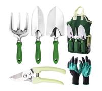 Ensemble d'outils de Jardinage, Comprenant des Gants à Griffes Cisaillement Jardin, Un cultivateur, Une truelle Transplantation, Pelle Sol, Plantation en extérieur