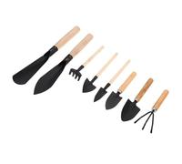 Ensemble d'outils de jardinage d'intérieur polyvalent - Truelle et pelle ergonomiques avec manche en bois pour plantes en pot, plantes grasses et bonsaï