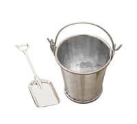 Ensemble D'outils De Jardinage Miniatures - Pour Ensemble De 2 Pièces Pour Maisons De Poupées, Seaux De Décoration Petits Et Réalistes | Modèle D'outil De Jardin Mignon Convient Pour L'ap
