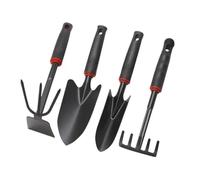 Ensemble d'outils de Jardinage, Outils à Main de Jardinage Lourds, poignée en Caoutchouc Doux, y Compris Trowel, Rakes, 2-en-1 Hoe et Crack Weeder
