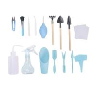Ensemble d'outils de Jardinage pour Enfants, 16 pièces, Kit d'outils de Transplantation pour Enfants, Soins des Plantes Jardin intérieur, Jardinage Bleus pour