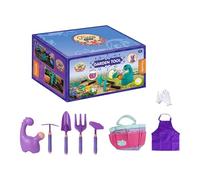 Ensemble d'outils de Jardinage pour Enfants kit Jardinage Enfant pour Garçons et Filles,avec Pelle, Rateau,Gant，Tablier et Bouilloire (A)